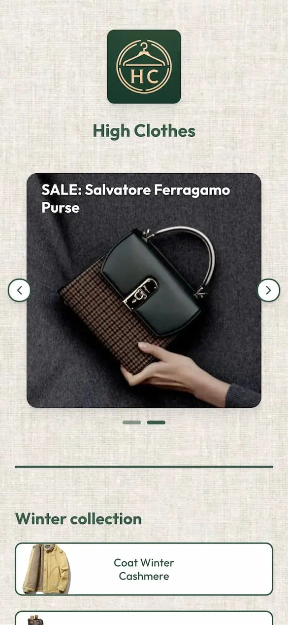 Tienda — High Clothes